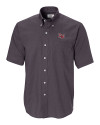 Lamar Cardinals Cutter & Buck Epic Easy Care Nailshead Mens Short Sleeve Dress Shirt Black Mannequin Thumbnail Image