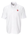 Houston Cougars Cutter & Buck Epic Easy Care Nailshead Mens Short Sleeve Dress Shirt White Mannequin Thumbnail Image