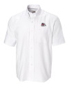 Fresno State Bulldogs Cutter & Buck Epic Easy Care Nailshead Mens Short Sleeve Dress Shirt White Mannequin Thumbnail Image