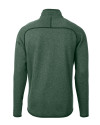 Hawaii Warriors Cutter & Buck Mainsail Sweater-Knit Mens Full Zip Jacket Hunter Heather Mannequin Back Thumbnail Image