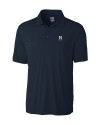 Navy Midshipmen Cutter & Buck Northgate CB DryTec Short Sleeve Big & Tall Polo Navy Blue Mannequin Thumbnail Image