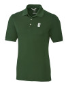 Charlotte 49ers Cutter & Buck Advantage Eco Tri-Blend Pique Mens Polo Hunter Green Mannequin Thumbnail Image