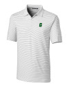 Charlotte 49ers Cutter & Buck Forge Pencil Stripe Stretch Mens Polo White Mannequin Thumbnail Image