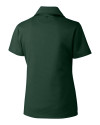 Charlotte 49ers Cutter & Buck Genre Textured Solid Womens Polo Hunter Green Mannequin Back Thumbnail Image