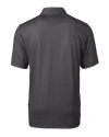 Indiana State Sycamores Cutter & Buck Pike Mini Pennant Print Stretch Mens Big and Tall Polo Black Mannequin Back Thumbnail Image