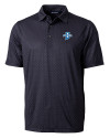 Indiana State Sycamores Cutter & Buck Pike Double Dot Print Stretch Mens Big and Tall Polo Black Mannequin Thumbnail Image