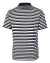 Houston Cougars Cutter & Buck Big & Tall Forge Polo Multi Stripe Black Mannequin Back Thumbnail Image