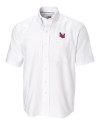 Lamar Cardinals Cutter & Buck Epic Easy Care Nailshead Mens Big and Tall Short Sleeve Dress Shirt White Mannequin Thumbnail Image
