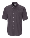 Seton Hall Pirates Cutter & Buck Epic Easy Care Nailshead Mens Big and Tall Short Sleeve Dress Shirt Black Mannequin Thumbnail Image