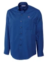 Louisiana Tech Bulldogs Cutter & Buck Epic Easy Care Fine Twill Mens Big and Tall Dress Shirt French Blue Mannequin Thumbnail Image