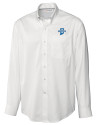 Indiana State Sycamores Cutter & Buck Epic Easy Care Fine Twill Mens Big and Tall Dress Shirt White Mannequin Thumbnail Image