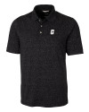 Charlotte 49ers Cutter & Buck Advantage Tri-Blend Space Dye Mens Big and Tall Polo Dark Black Mannequin Thumbnail Image