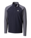 Georgetown Hoyas Cutter & Buck Response Lightweight Hybrid Quarter Zip Mens Pullover Windbreaker Liberty Navy Mannequin Thumbnail Image