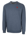 Dayton Flyers Cutter & Buck Saturday Cotton Blend Mens Crew Neck Sweatshirt Navy Blue Heather Mannequin Thumbnail Image