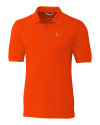 Miami Hurricanes Cutter & Buck Advantage Eco Tri-Blend Pique Mens Polo College Orange Mannequin Thumbnail Image