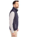 Georgetown Hoyas Cutter & Buck Rainier PrimaLoft® Mens Eco Insulated Full Zip Puffer Vest Dark Navy/Silver Side Thumbnail Image