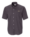 James Madison Dukes Cutter & Buck Epic Easy Care Nailshead Mens Short Sleeve Dress Shirt Black Mannequin Thumbnail Image