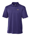 James Madison Dukes Cutter & Buck CB Drytec Genre Textured Solid Mens Big and Tall Polo College Purple Mannequin Thumbnail Image