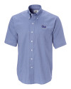 Pitt Panthers Cutter & Buck Epic Easy Care Nailshead Mens Short Sleeve Dress Shirt French Blue Mannequin Thumbnail Image