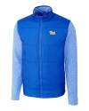 Pitt Panthers Cutter & Buck Stealth Hybrid Quilted Mens Big and Tall Full Zip Windbreaker Jacket Chelan Blue Mannequin Thumbnail Image