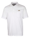James Madison Dukes Cutter & Buck Advantage Tri-Blend Jersey Mens Big and Tall Pocket Polo White Mannequin Thumbnail Image