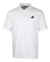 Tulane Green Wave Cutter & Buck Advantage Tri-Blend Jersey Mens Big and Tall Pocket Polo White Mannequin Thumbnail Image