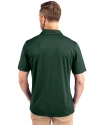 Tulane Green Wave Cutter & Buck Prospect Eco Textured Stretch Recycled Mens Big & Tall Polo Hunter Green Back Thumbnail Image