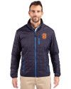 Syracuse Orange Cutter & Buck Rainier PrimaLoft®  Mens Big and Tall Eco Insulated Puffer Jacket Dark Navy Front Thumbnail Image