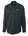 Providence Friars Cutter & Buck Epic Easy Care Nailshead Mens Big and Tall Long Sleeve Dress Shirt Black Mannequin Thumbnail Image