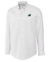 Tulane Green Wave Cutter & Buck Epic Easy Care Nailshead Mens Big and Tall Long Sleeve Dress Shirt White Mannequin Thumbnail Image