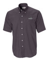 Providence Friars Cutter & Buck Epic Easy Care Nailshead Mens Big and Tall Short Sleeve Dress Shirt Black Mannequin Thumbnail Image