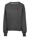 View image 1: St Johns Red Storm Cutter & Buck Saturday Cotton Blend Womens Crew Neck Sweatshirt Charcoal Heather Mannequin