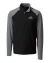 View image 1: Providence Friars Cutter & Buck Response Lightweight Hybrid Quarter Zip Mens Pullover Windbreaker Black Mannequin