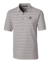 Providence Friars Cutter & Buck Forge Epic Confidence Recycled Heathered Stripe Stretch Mens Polo Polished Medium Gray Mannequin Thumbnail Image