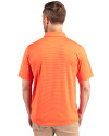 Syracuse Orange Cutter & Buck Forge Pencil Stripe Stretch Mens Polo College Orange Back Thumbnail Image