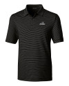 Providence Friars Cutter & Buck Forge Pencil Stripe Stretch Mens Polo Black Mannequin Thumbnail Image