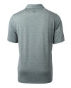 Tulane Green Wave Cutter & Buck Forge Heathered Stretch Mens Polo Hunter Heather Mannequin Back Thumbnail Image