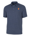 Syracuse Orange Cutter & Buck Advantage Tri-Blend Jersey Mens Pocket Polo Liberty Navy Heather Mannequin Thumbnail Image