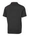 VCU Rams Cutter & Buck Advantage Tri-Blend Jersey Mens Pocket Polo Black Heather Mannequin Back Thumbnail Image