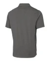 VCU Rams Cutter & Buck Advantage Tri-Blend Jersey Mens Pocket Polo Elemental Grey Heather Mannequin Back Thumbnail Image