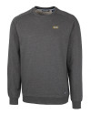 VCU Rams Cutter & Buck Saturday Cotton Blend Mens Crew Neck Sweatshirt Charcoal Heather Mannequin Thumbnail Image