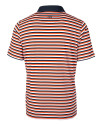Pepperdine Waves Cutter & Buck Mens Forge Polo Multi Stripe College Orange Mannequin Back Thumbnail Image