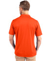 Pepperdine Waves Cutter & Buck Prospect Eco Textured Stretch Recycled Mens Short Sleeve Polo College Orange Back Thumbnail Image