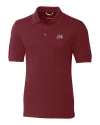 View image 4: Montana Grizzlies Cutter & Buck Advantage Recycled Cotton-Blend Pique Mens Polo Bordeaux Mannequin