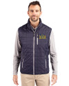 Drexel Dragons Cutter & Buck Rainier PrimaLoft® Mens Eco Insulated Full Zip Puffer Vest Dark Navy/Silver Front Thumbnail Image