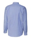 Pepperdine Waves Cutter & Buck Stretch Oxford Mens Long Sleeve Dress Shirt French Blue Mannequin Back Thumbnail Image