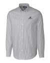 Providence Friars Cutter & Buck Stretch Oxford Stripe Mens Long Sleeve Dress Shirt Charcoal Mannequin Thumbnail Image