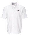 Montana Grizzlies Cutter & Buck Epic Easy Care Nailshead Mens Short Sleeve Dress Shirt White Mannequin Thumbnail Image