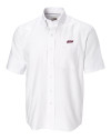 Eastern Kentucky Colonels Cutter & Buck Epic Easy Care Nailshead Mens Short Sleeve Dress Shirt White Mannequin Thumbnail Image