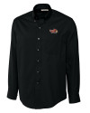 Illinois State Redbirds Cutter & Buck Epic Easy Care Fine Twill Mens Long Sleeve Dress Shirt Black Mannequin Thumbnail Image